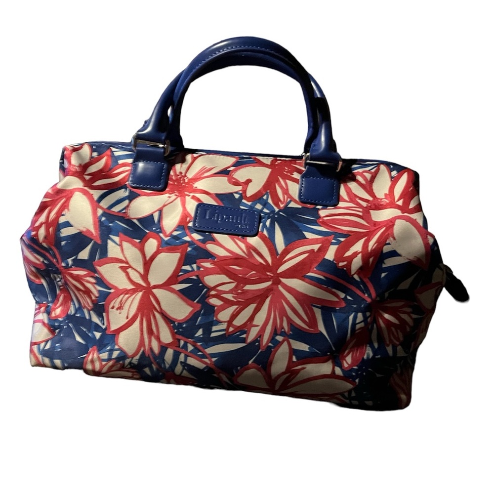 NWOT Lipault Paris Floral Lady Plume Bowling Bag